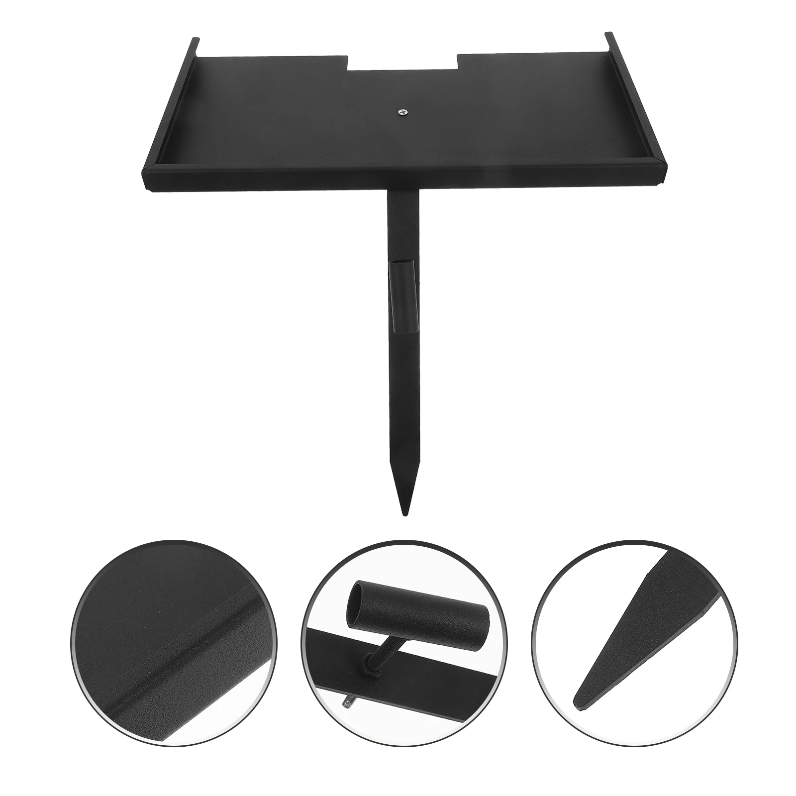 

Grave Marker Stand Iron Heavy Duty Durable Matte Coated Memorial Stone Holder Cemetery Decoration Pet Human Grave Stake