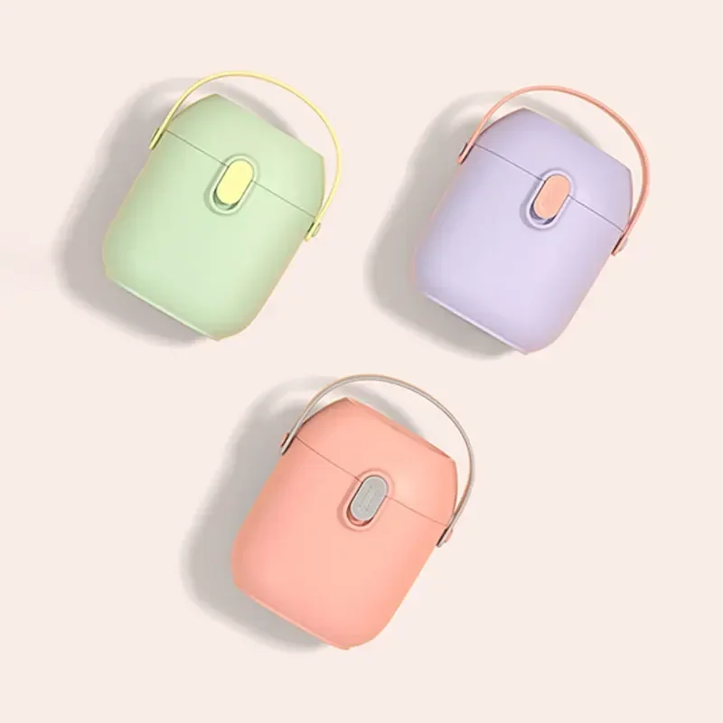 علبة حليب بودرة كرتونية محمولة ، خالية من بيسفنول أ ، مريحة ، موزع حليب ، وجبات خفيفة للرضع ، حاوية أكواب ، 1 أو