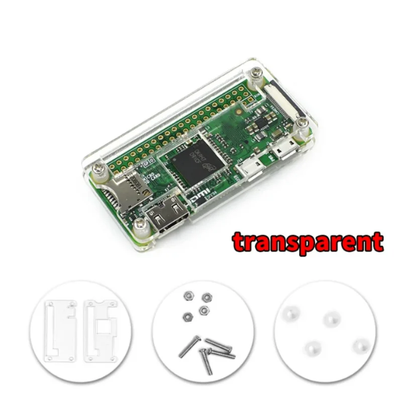 Прозрачный акриловый корпус Raspberry Pi Zero для RPI Zero, 3 цвета