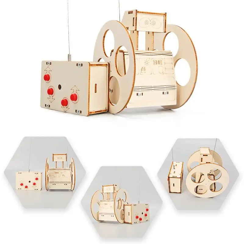 

Sci-Tech Education Toy: DIY Balance Robot Model, Remote Control Change Direction Technology, Perfect Gift for Pupils