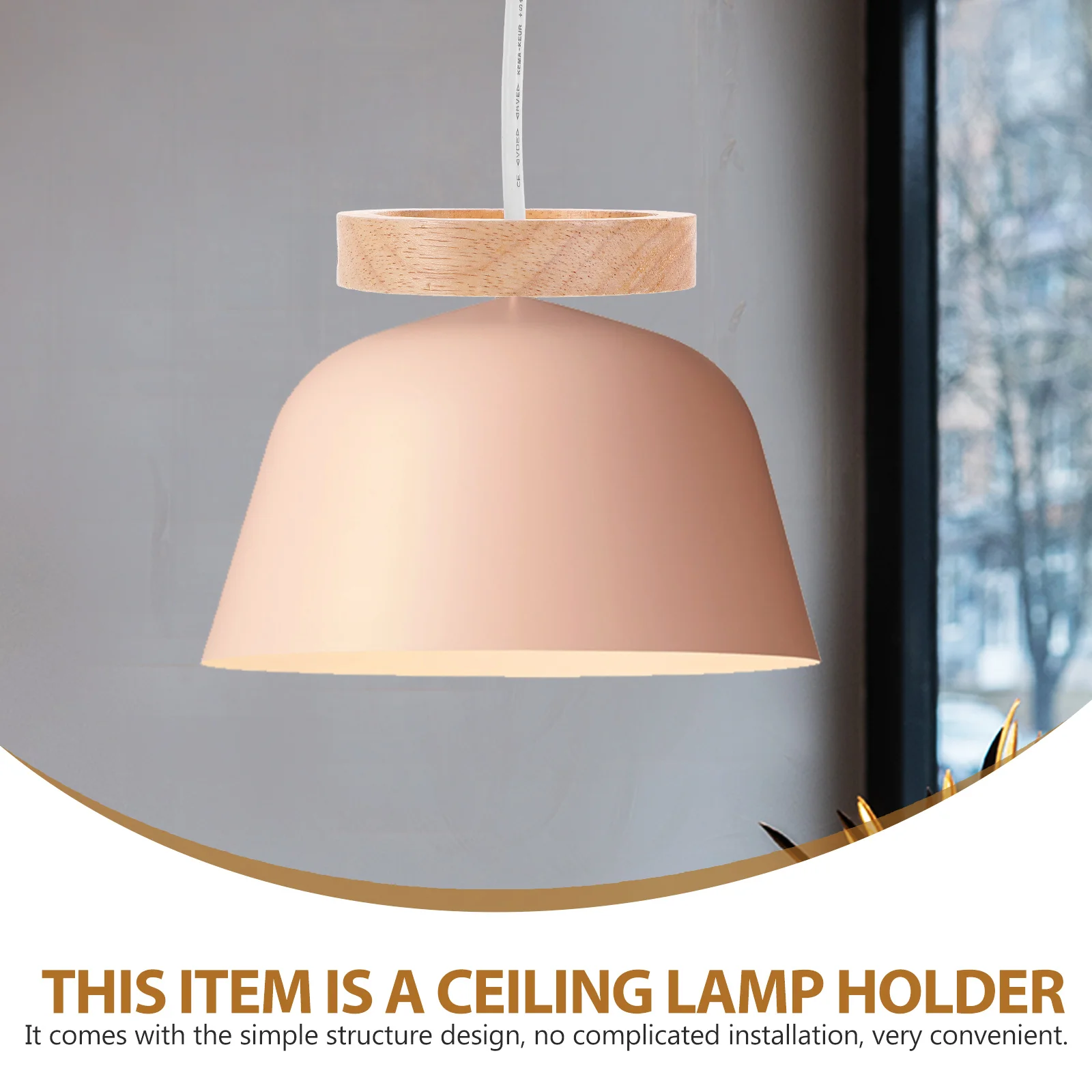 e27-ネジペンダントランプホルダー-ワイヤー付き吊り下げスタイルライトソケット-耐久性のある屋内照明アクセサリー-コンパクトデザイン