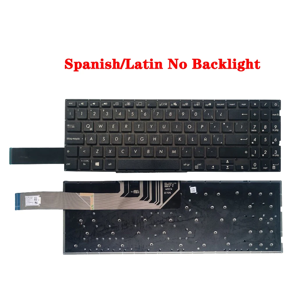 Laptop Spanish SP/Latin LA/Russian RU Keyboard For ASUS Mars15 X571 X571G X571GT X571U X571F K571 K571GT F571 F571G F571GT VX60G