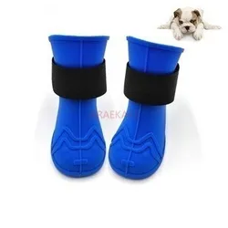 Dog specific rain shoes Dog shoes Soft soled Teddy long tube corgi soft waterproof dirt proof pet small dog foot cover