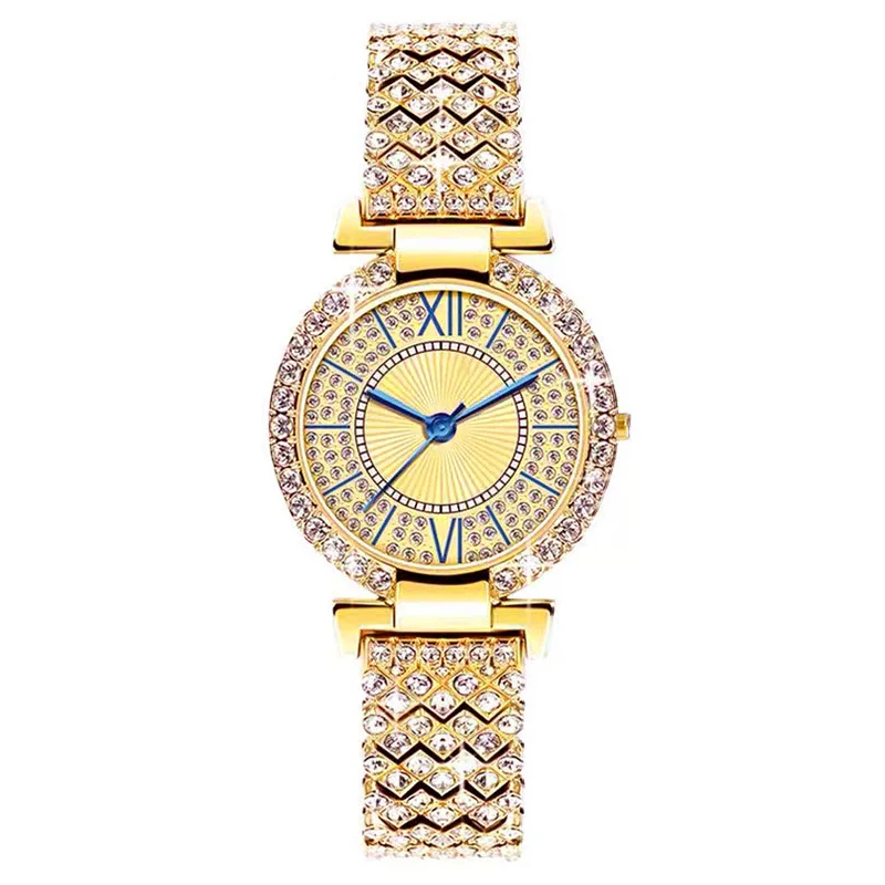 

Luxury Women Gold Watch Fashion Ladies Quartz Diamond Wristwatch Elegant Female Bracelet Watches Women Ladies Reloj Mujer