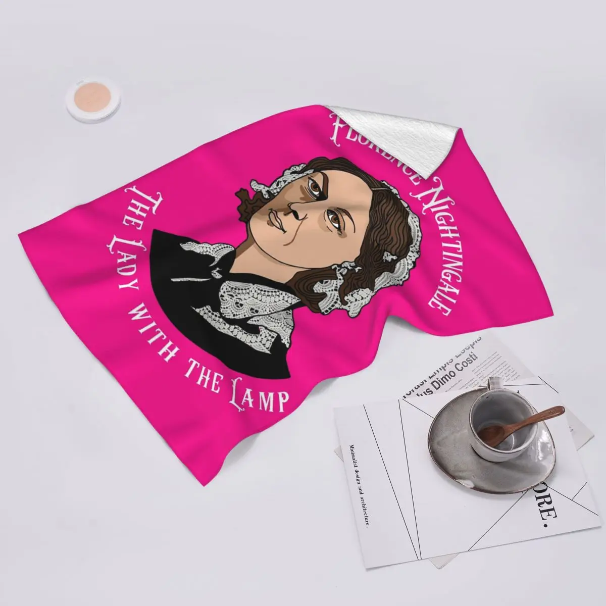 Personalizado Florence Nightingale tabla de tarta de enfermería Pioneer toalla de cara suave toallas de algodón de baño de piscina de secado rápido transpirables
