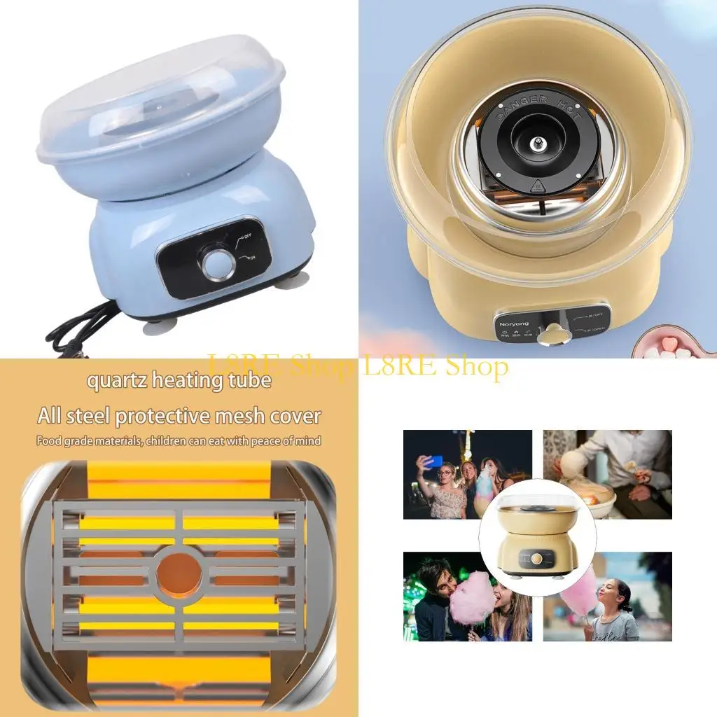 

L8RE Автоматический производитель сахарной ваты для вечеринок, легкое обслуживание теплой воды, постоянный план, 220 В, домашнее