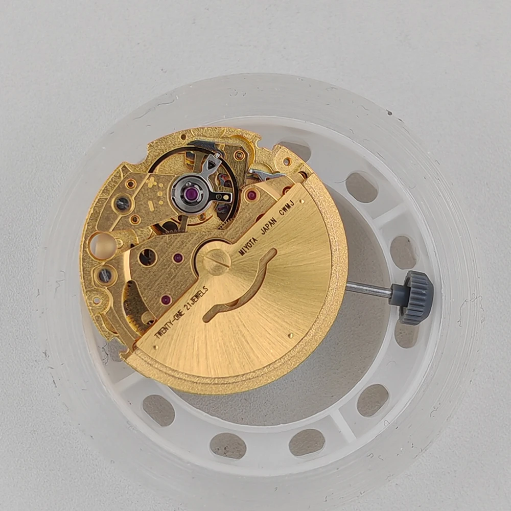Golden MIYOTA 8205 Automatic Mechanical Movement Modified Day-Date 8205 Self-winding Mechanism Parts Brand New Movement