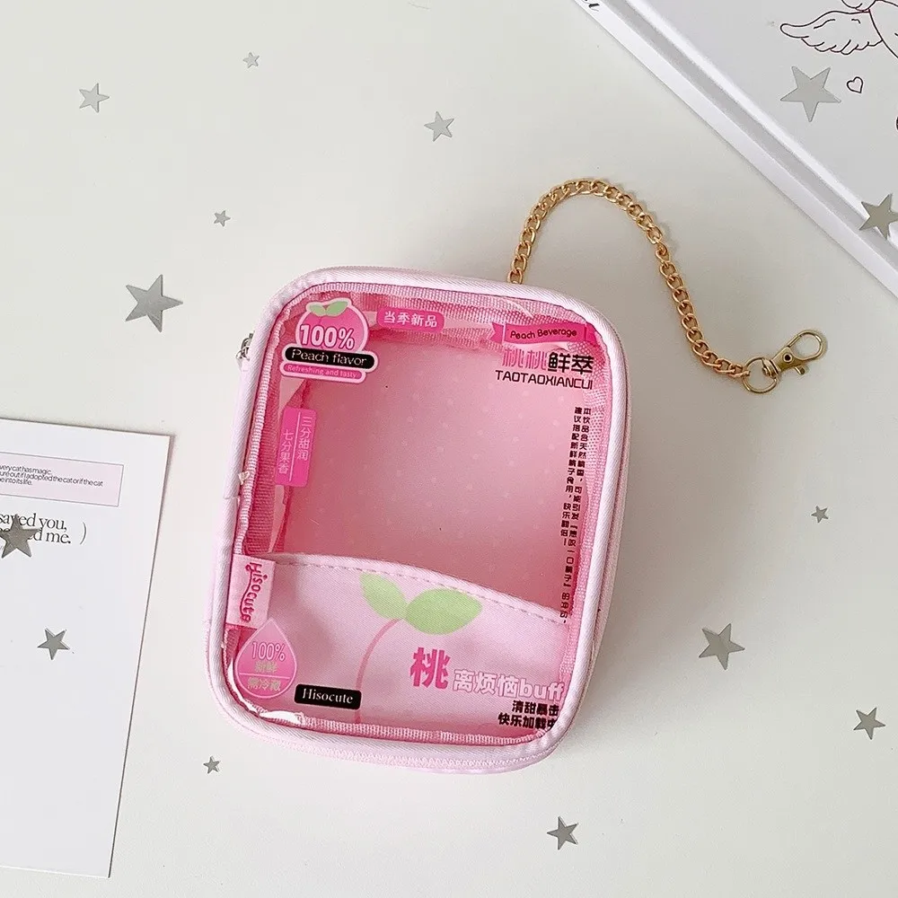 Polka Dot PVC 10CM Doll Outing Bag Dustproof Clear Doll Ita-bag Portable Transparent Dolls Bag Small Item Bag
