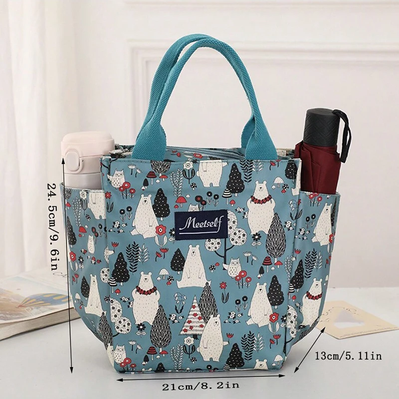 Women\'s waterproof handbag fashion simple large capacity lunch bag out shopping handbag simple daily large bag