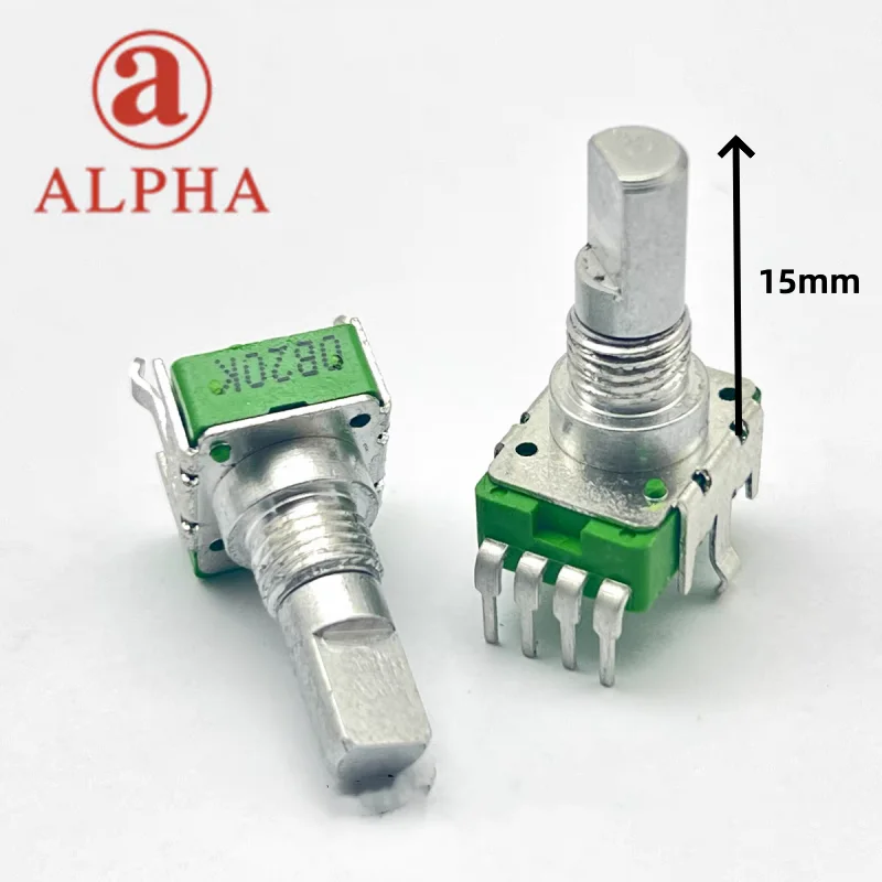 1pcs，360 degree rotary potentiometer，RV113，B20K，4Pin，The shaft length is 15mm