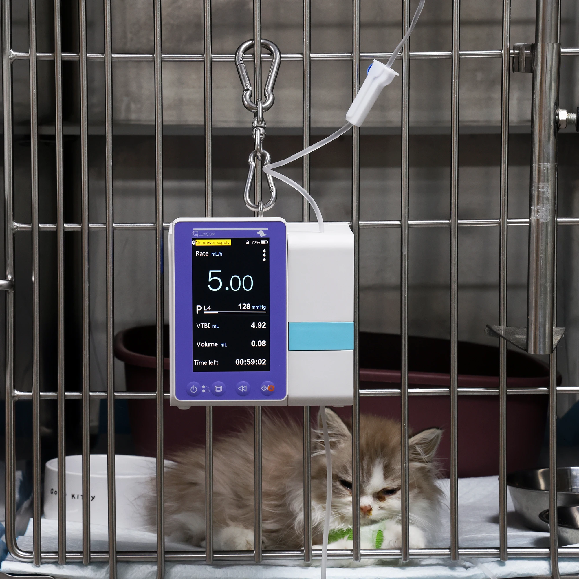 Lexison Vet Equipment Ветеринарный PRIP-E500V Конкурентоспособная цена Ветеринарный медицинский автоматический инфузионный насос с крючком для подвешивания