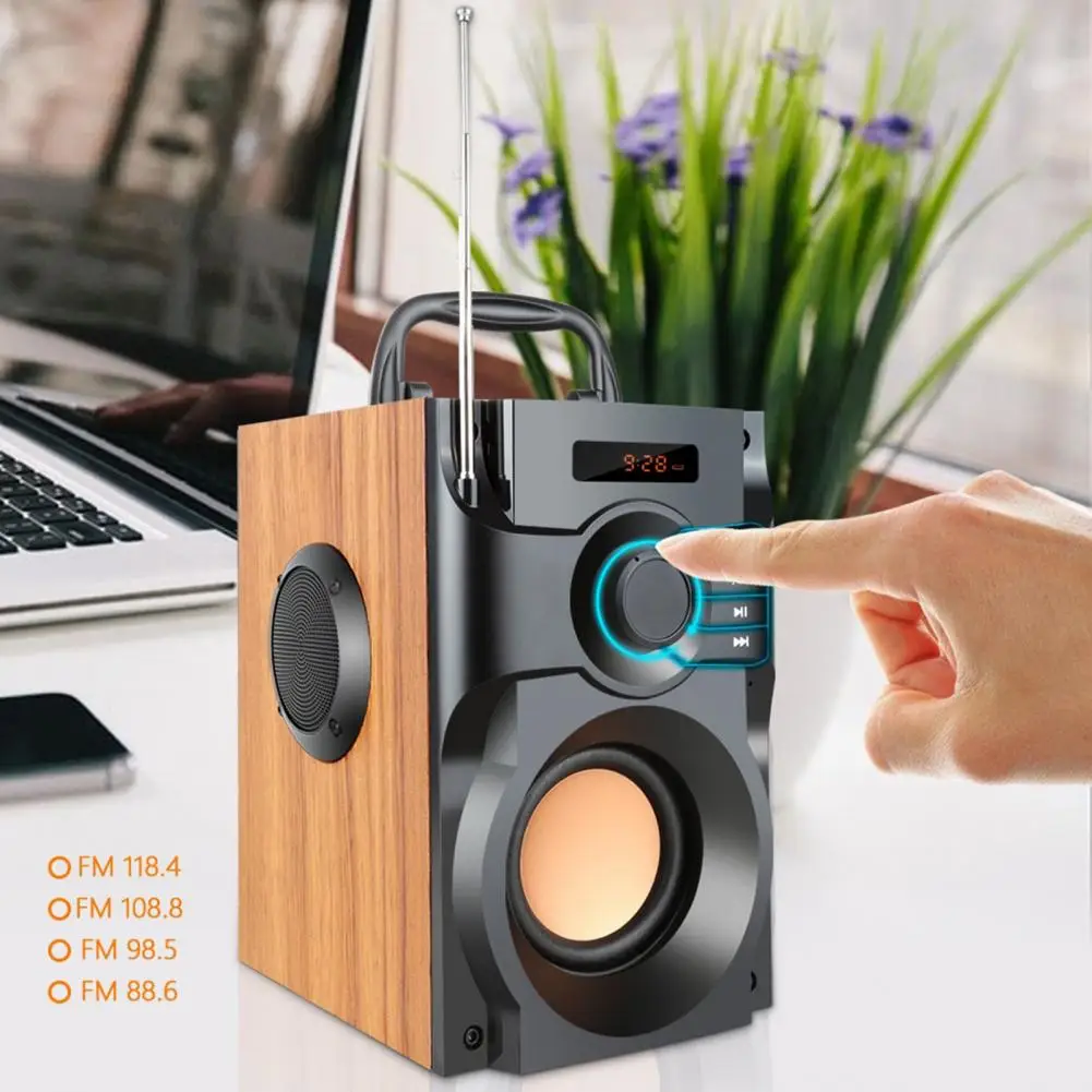 

Bluetooth-compatible Speaker Stylish Digital Display Portable Universal Wireless Speaker Sound Box for Outdoor