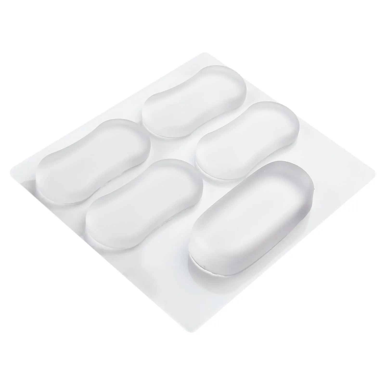 Bumpers Toilet Cover 5pcs pack Furniture Sound absorbing Anti vibration Mat Bidet Toilet Bumpers Transparent Rubber Mat