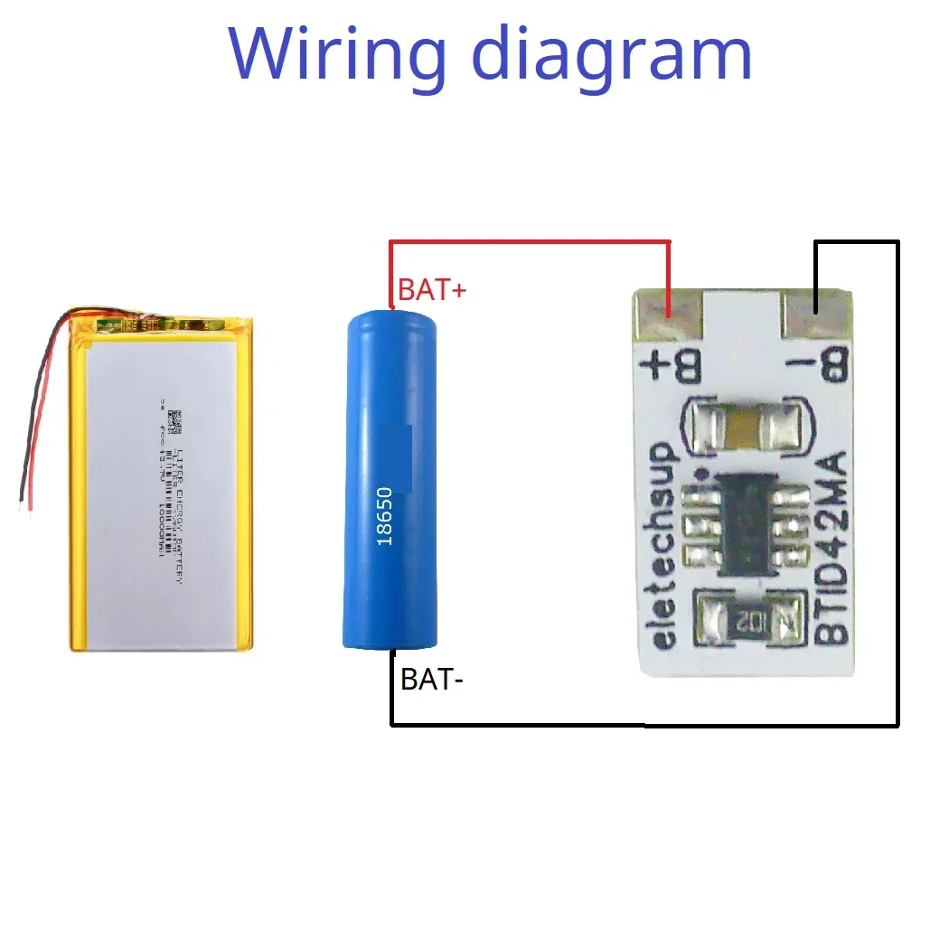 미니 LI-ON LI-PO 배터리 전원 전압 표시기 LED P/V 감지 모듈, 18650 26650 4680 충전 방전, 3.7V, 4.2V, 1 셀