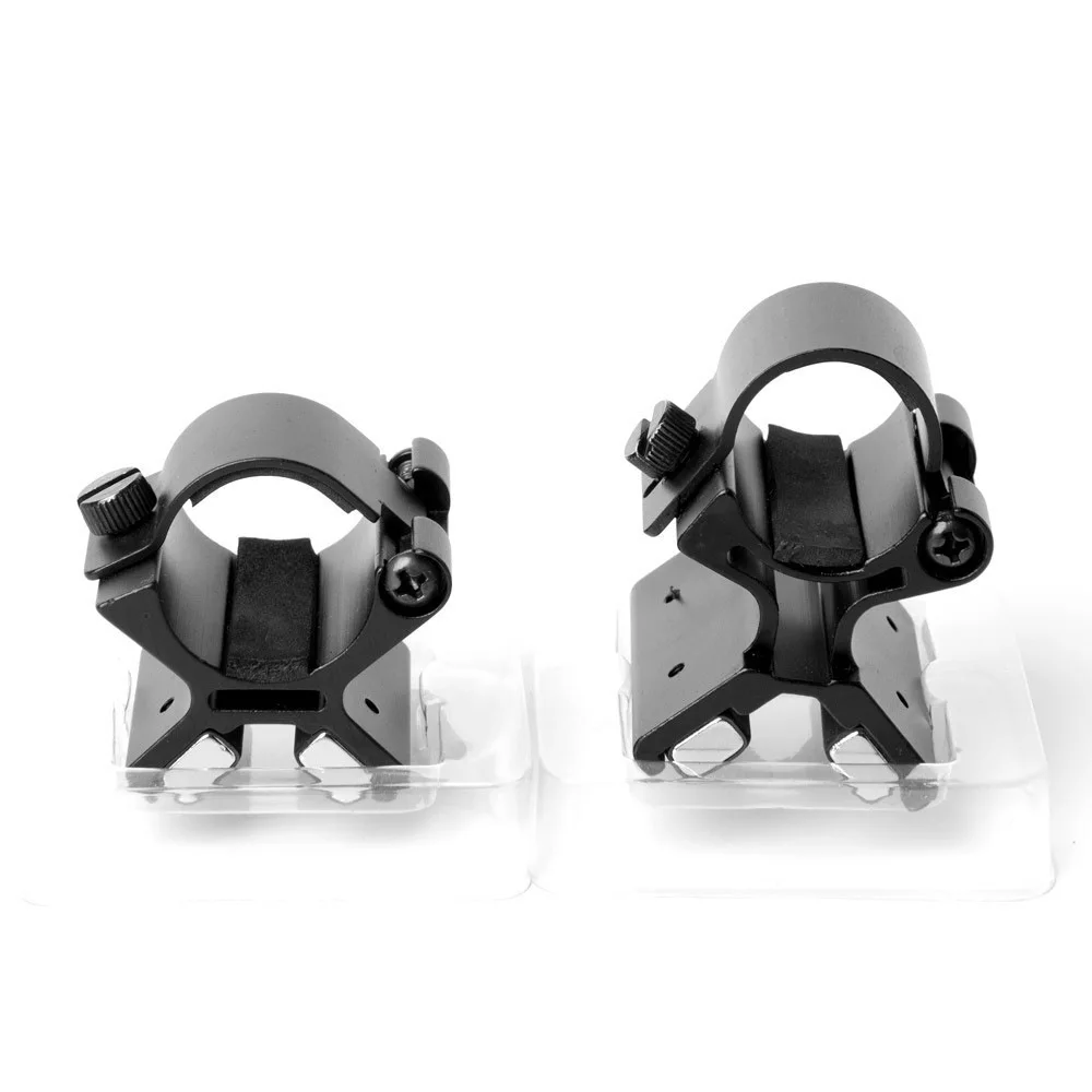 전술 조절식 알루미늄 25.4mm 스코프 플래시라이트 마운트 자석 사냥용 토치 경량 휴대용 야외 액세서리 홀더