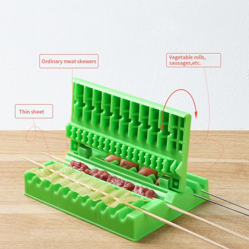 Multi-functional BBQ Skewer, Beef and Mutton Skewer Machine, Vegetable Roll, Meat Skewer, Barbecue Eating Tool, BBQ Party