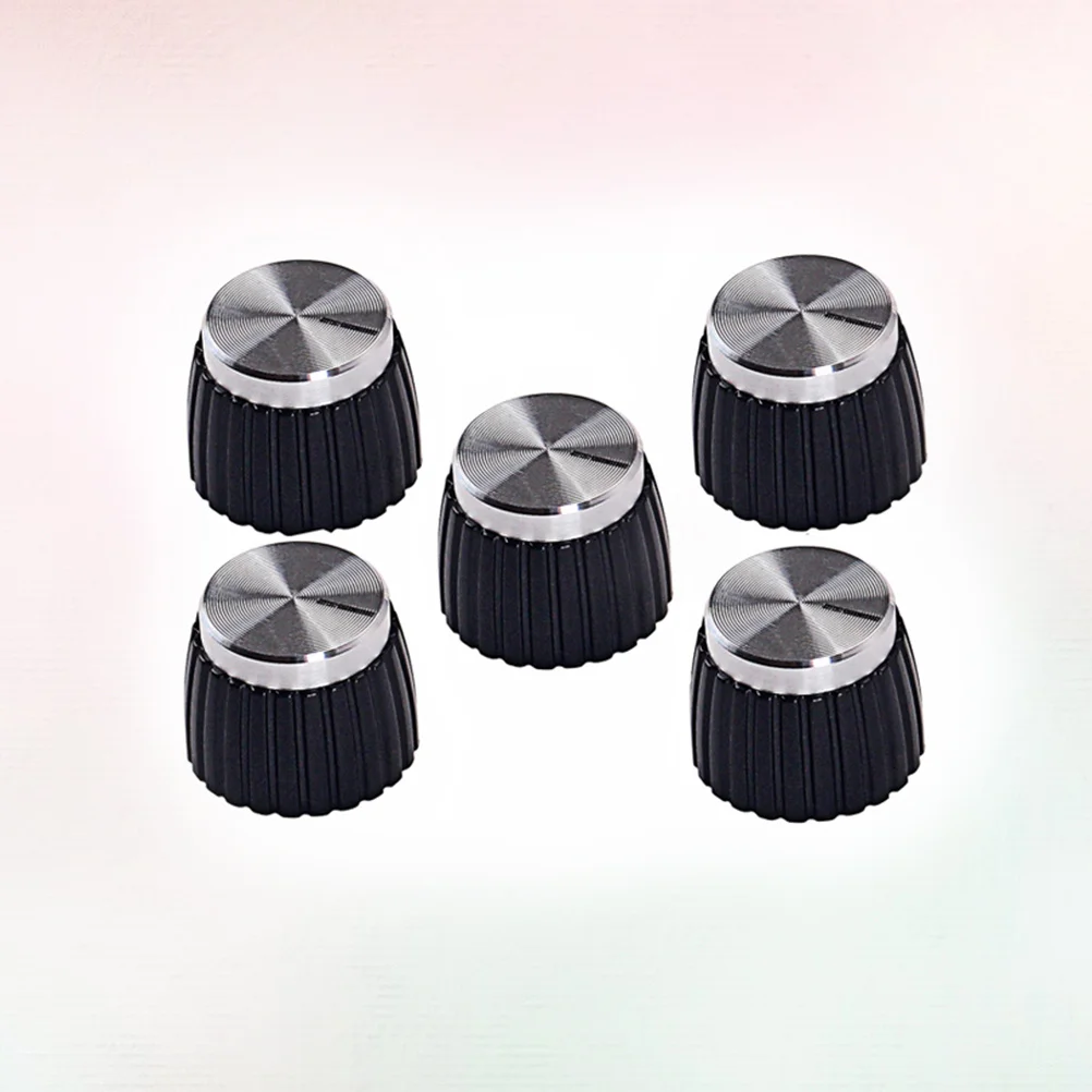 

5pcs Electric Guitar Bass Potentiometer Knobs Plastic Control Amplifier Replacement For Import Concentric Split Shaft Pots