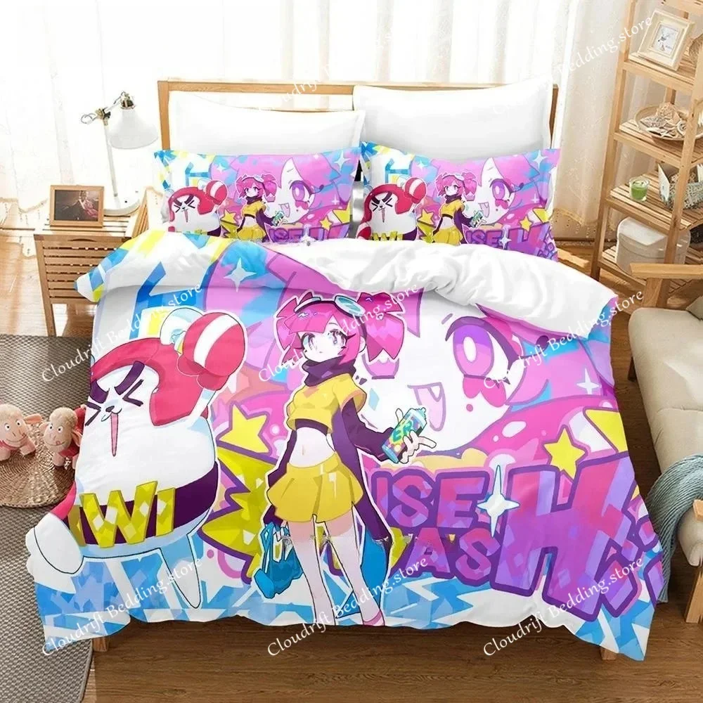 

Fashion 3D Print Music Game Muse Dash Bedding Set Single Twin Full Queen King Size Bed Set Adult Kid Bedroom Duvet Cover Sets026