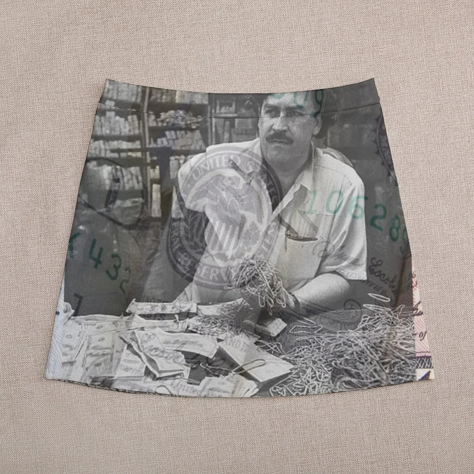 Pablo Escobar Dollar Bill Rubberen Minirok Dameskleding Koreaanse Stijl Kleding