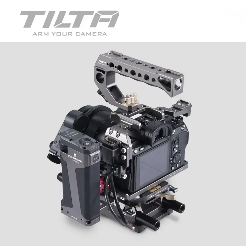 Tilta A7 A9 Rig Kit A7 iii Full Cage TA-T17-A-G For Sony A7 A9 A7III A7R3 A7M3 Top Handle Baseplate Focus Handle