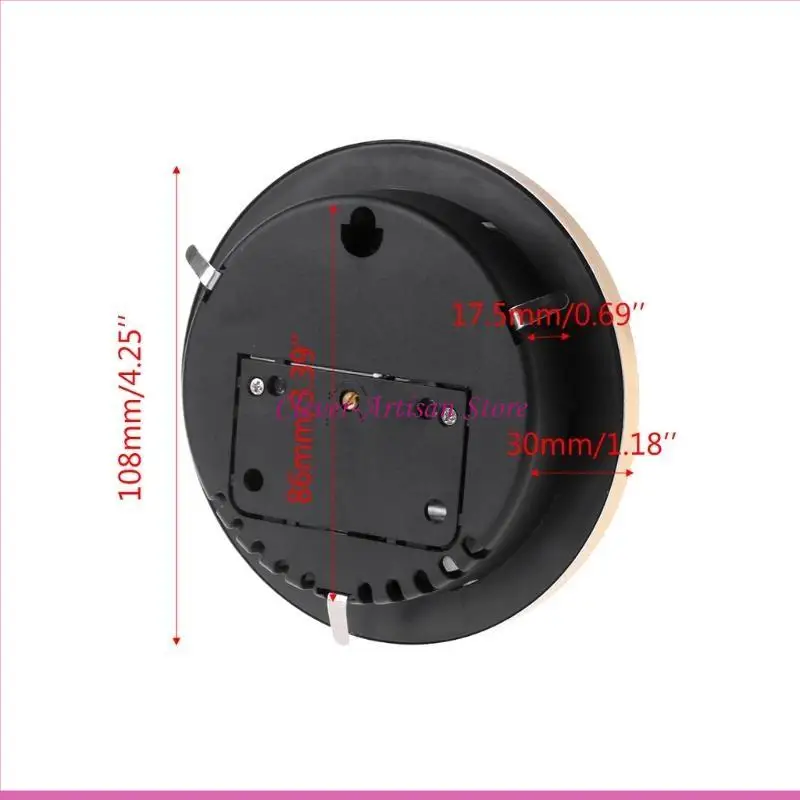 E06B 108mm Tường gắn trên tường hình số Trạm thời tiết cơ học