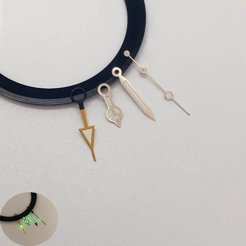 Watch Modification Accessories for NH34 Hands for GMT Strong Green Luminous Mechanical Watch Hands Diving Watch Hands Accessorie