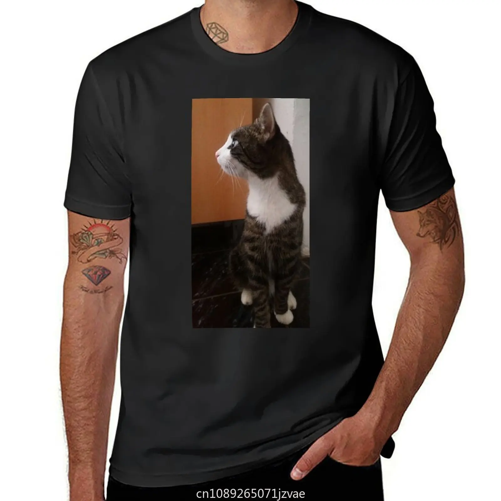 Cat, kitty, pet T-Shirt plus size tops funnys tops mens clothing