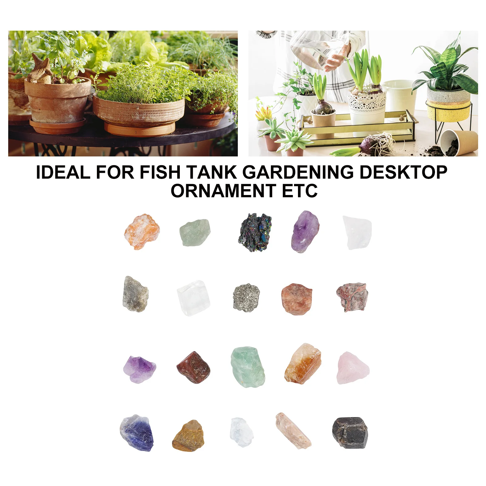 

1 Box Colorful Grade A Tumbled Crystal Healing Chakra Stones For Yoga Meditation Natural Stone Gravel Accessories