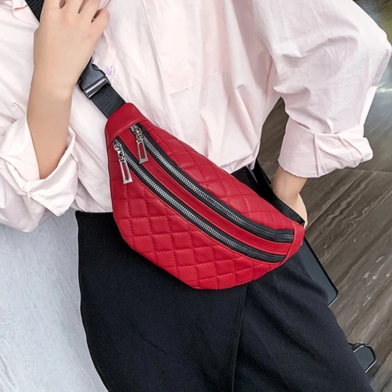 Waist Fanny Pack For Women Bag Female Bum Hip Belly Belt Lady Shoulder Crossbody Cross Body Handbag Banano Kangaroo Banana Side