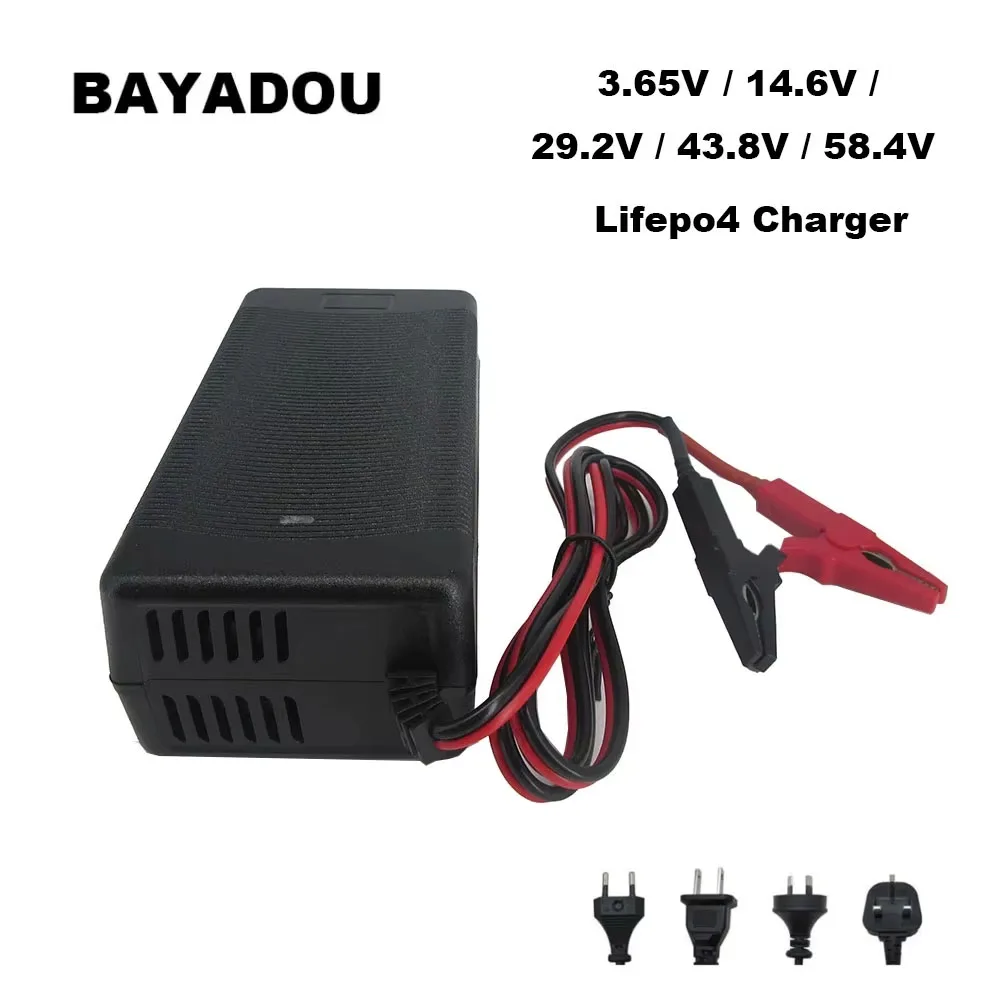 SJT150E 14.6V 10A 3.65V 7.3V 29.2V 43.8V 58.4V Lifepo4 شاحن سريع 12V 24V 36V 48V 10A 5A بطارية فوسفات الحديد شاحن سريع