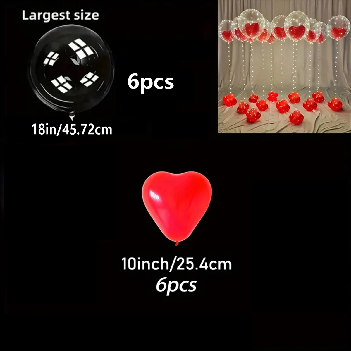 12 sztuk 18-calowych balonów lateksowych Popo Ball Red Love nadaje się do dekoracji wnętrz na Walentynki, wesela i urodziny. — zdjęcie 6