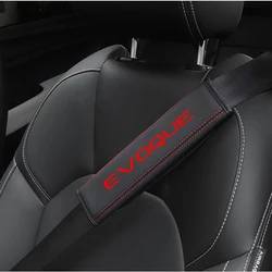 2Pcs Leather Car Safety Belt Shoulder Cover Pads For Evoque Land Rover Range Rover 2012-2019 2020 2021 2022 Car Accessories