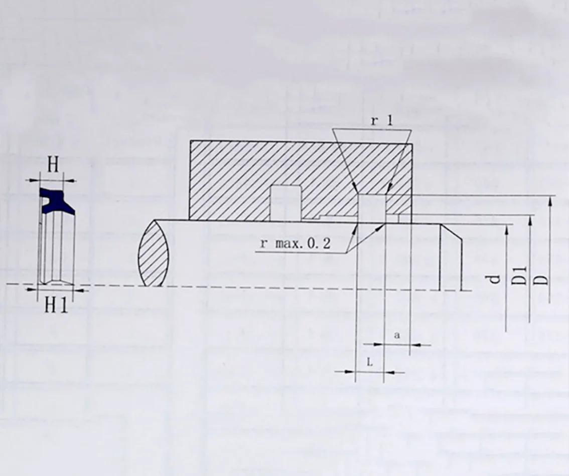 1Pcs Polyurethane Hydraulic Cylinder Oil Sealing Ring 12x20x4.5/6mm 70x80x6/8mm DHS Type Shaft Sealing Ring Gasket