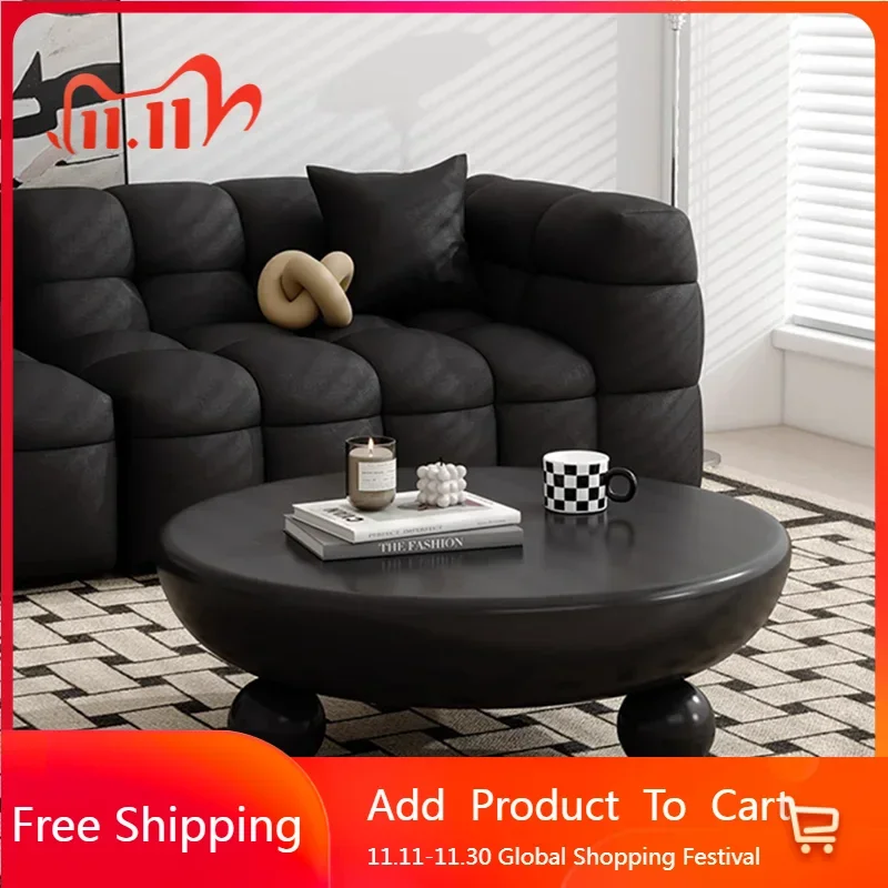 

Minimalist Italian Coffee Table Organizer Round Standing Modern Luxury Side Table Service Writing Mesa Auxiliar Salon Furniture