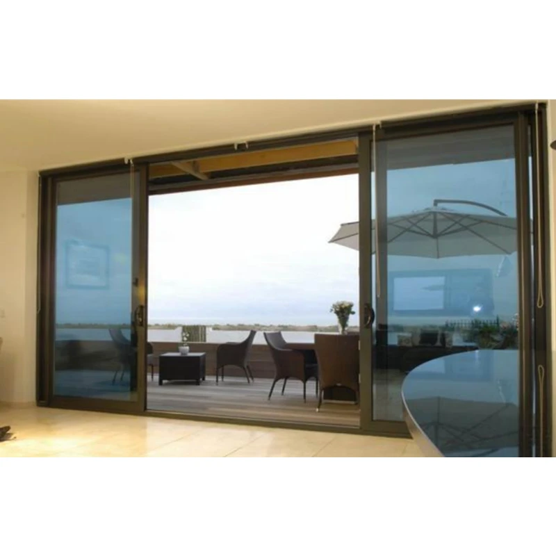 Customized Folding Door Service CBMmart Top Selling American Aluminum Alloy Doors Water Proof Exterior Bedroom Glass Sliding Doo