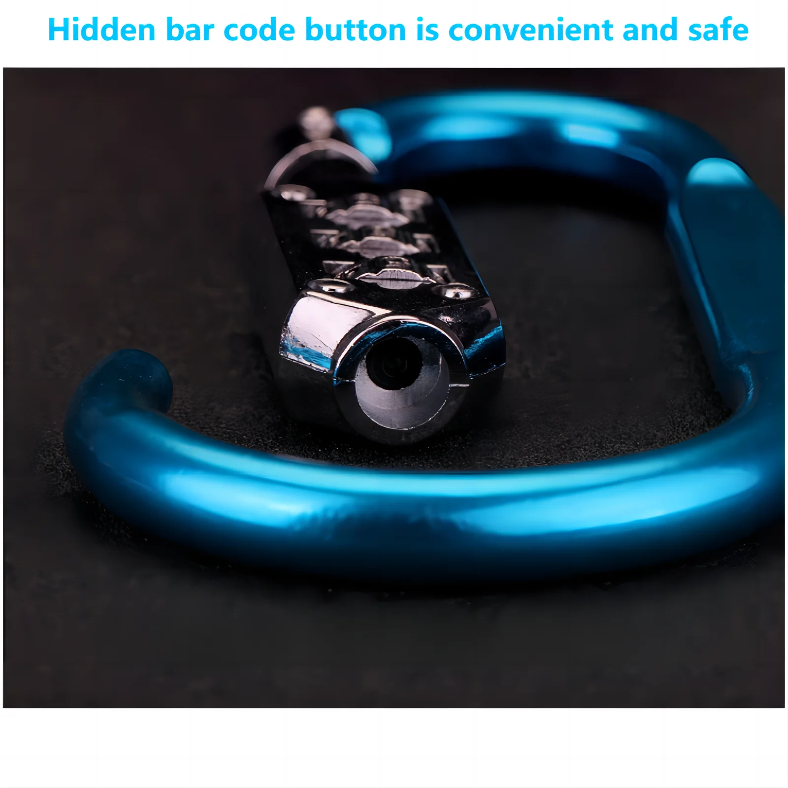 Aluminum Alloy D-type Buckle Backpack Combination Lock Padlock Buckle Basket Helmet Lock Gourd Buckle Waterproof Anti-theft Hook