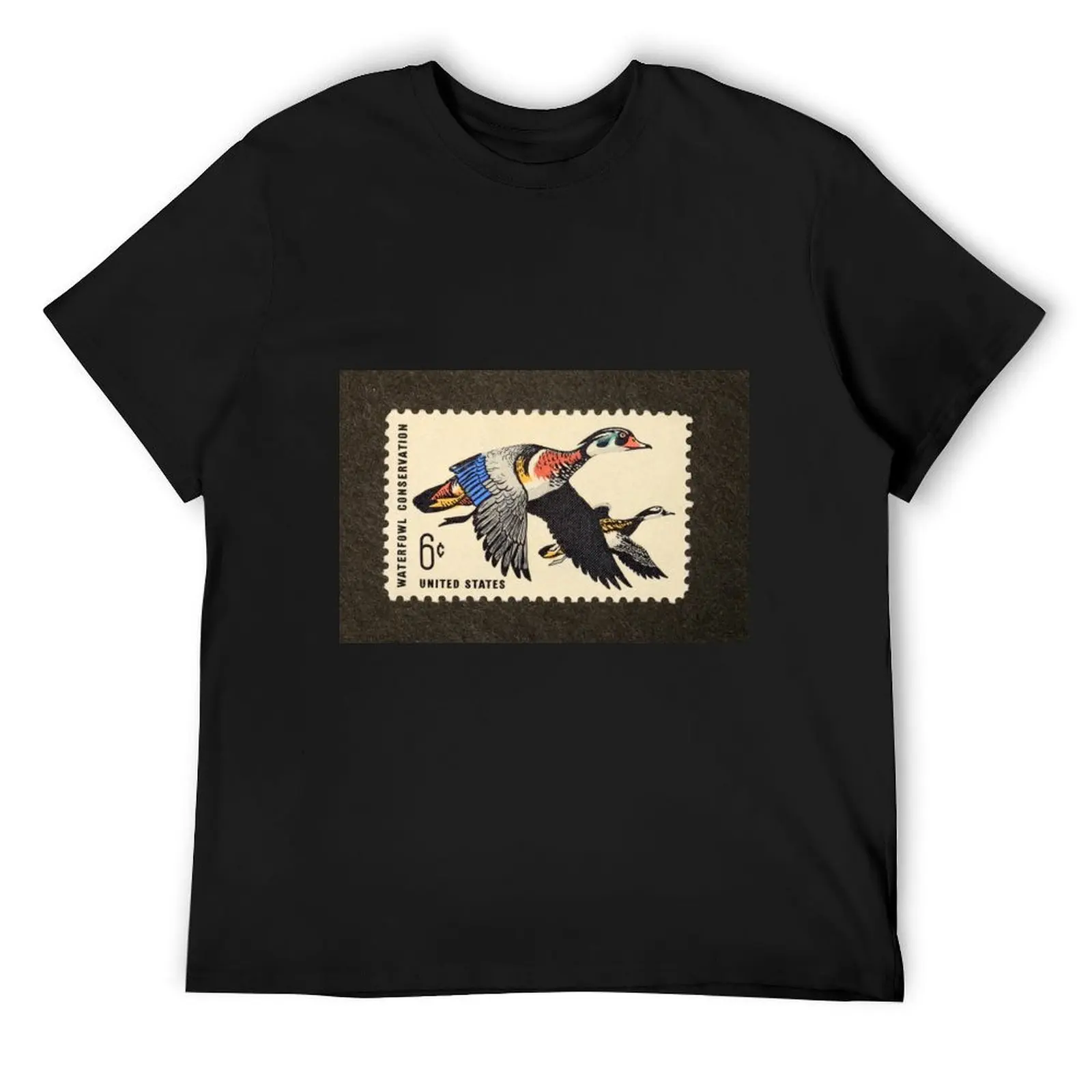 

1968 6 Waterfowl Conservation Postage Stamp T-Shirt man clothes heavyweights mens funny t shirts