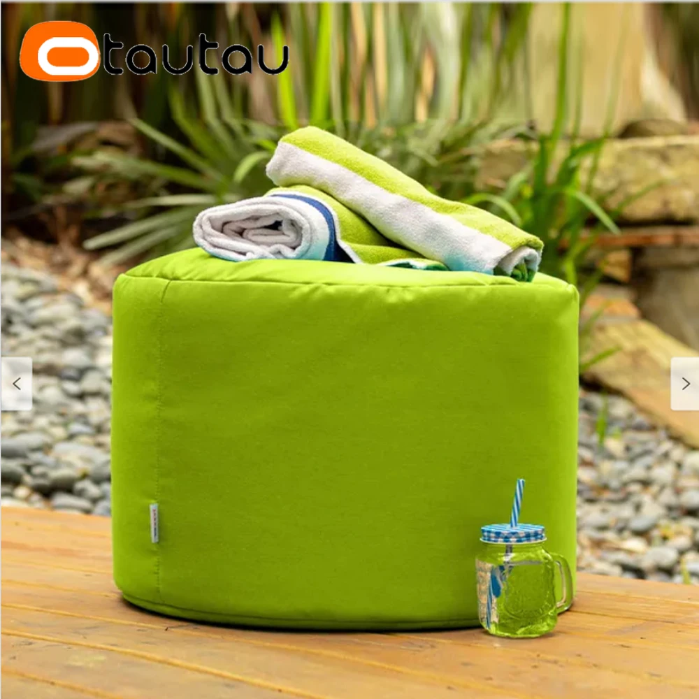 OTAUTAU Outdoor Big Bean Bag Pouf Cover Swim Pool Footstool Ottoman Stool Case JD045【No Filler!You Need To Fill It By Yourself!】