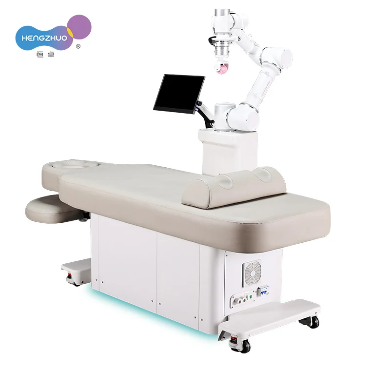 Coofull  AI Smart Voice Control Electric Massage Table Bed Spa Wellness Table with Intelligent Mechanical Massage Arm for Salon