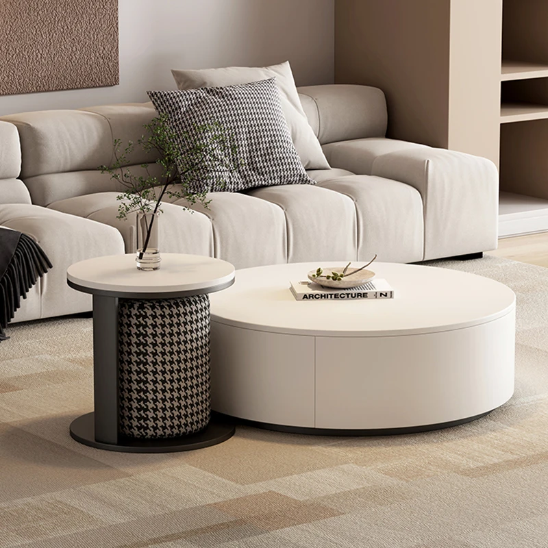 

Floor Coffee Table Bedside Living Room Round Corner Design Makeup Luxury Small Table Minimalist Stoliki Kawowe House Furniture