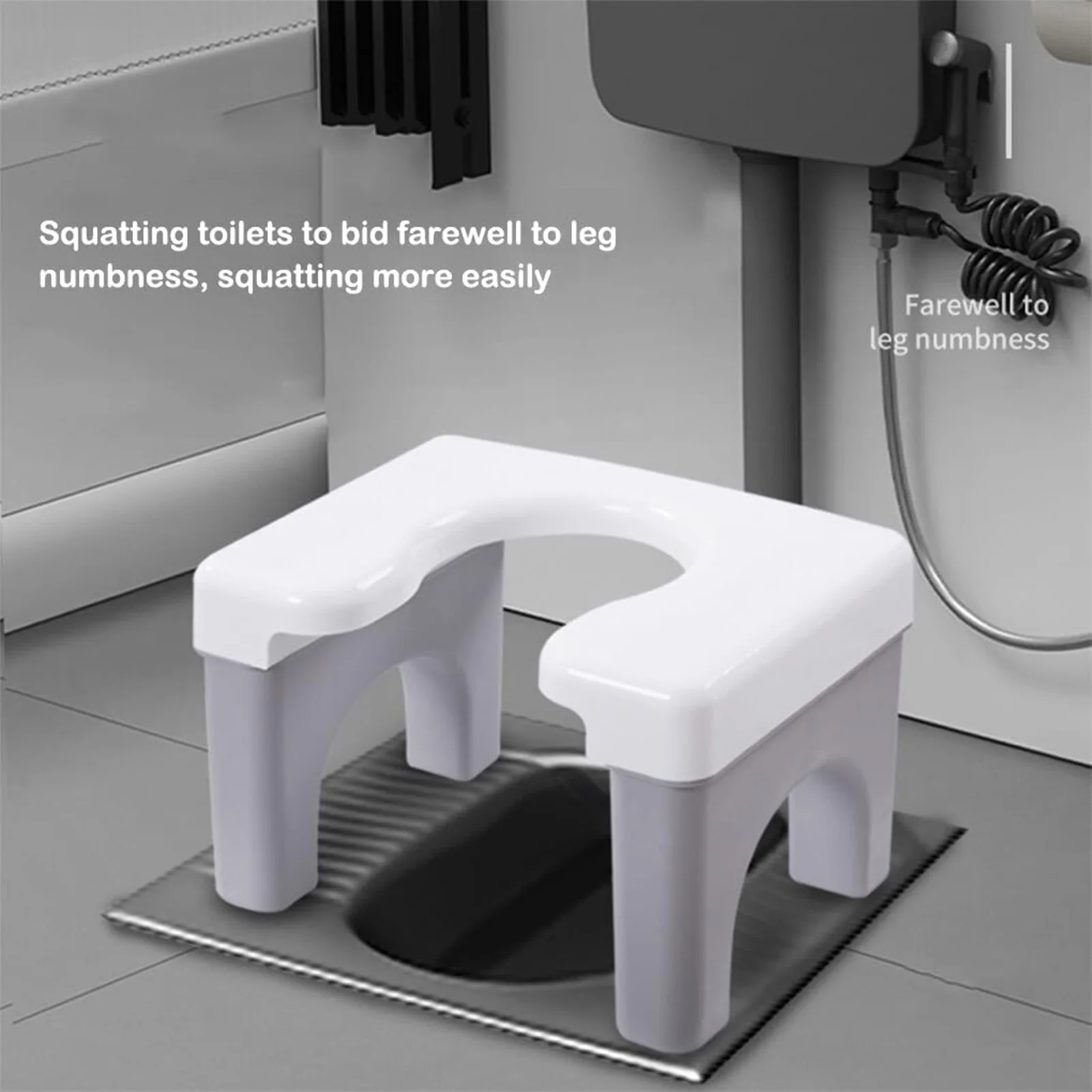 New Hot Squatting Potty Poop Stool Easy to Clean Widen Panel Toilet Chair Healthy Gifts for Kids Seniors