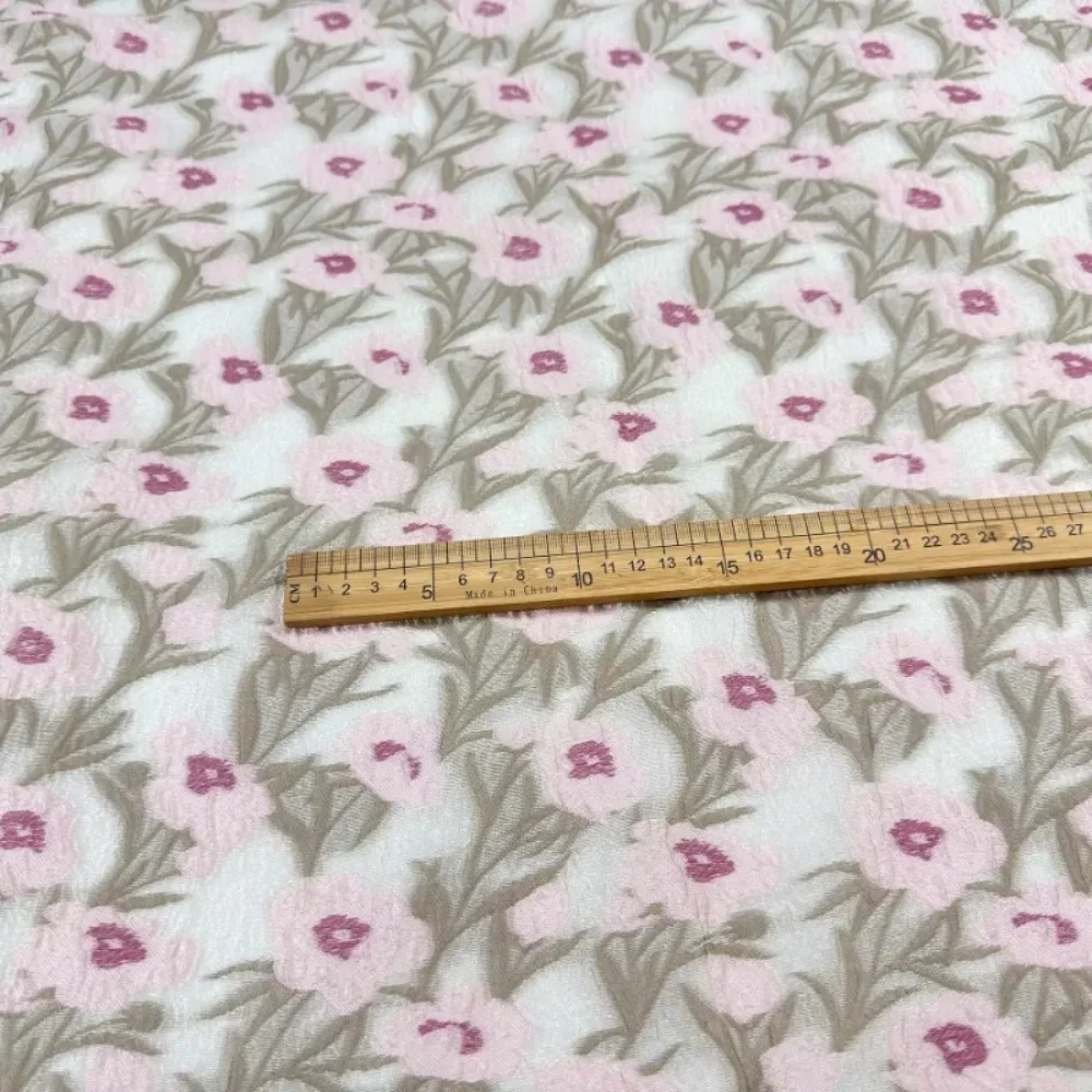 

Летняя дышащая жаккардовая ткань из органзы для мягких платьев с пузырьками, модная одежда, шитье своими руками на метр, тканевый материал