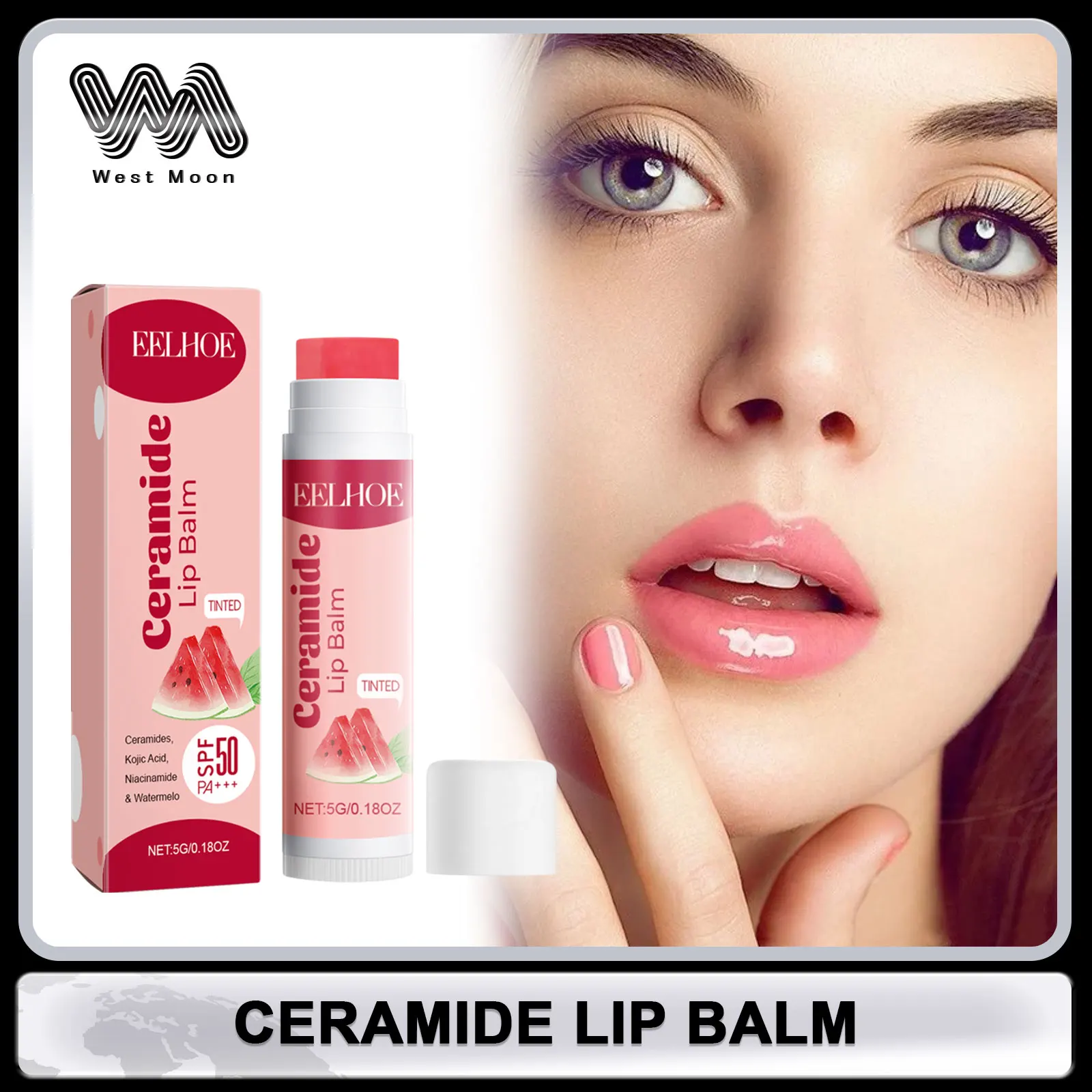 

Ceramide Lip Balm Waterproof Exfoliating Lips Anti-Cracking Moisturizing Make-Up for Women Nourshing Long Lasting Lipstic Care