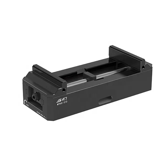 SET M96S-160 Pneumatic Bench Vise with Bearing and Gear Alloy Structure Steel 15KN Clamping Force for CNC Milling Machines