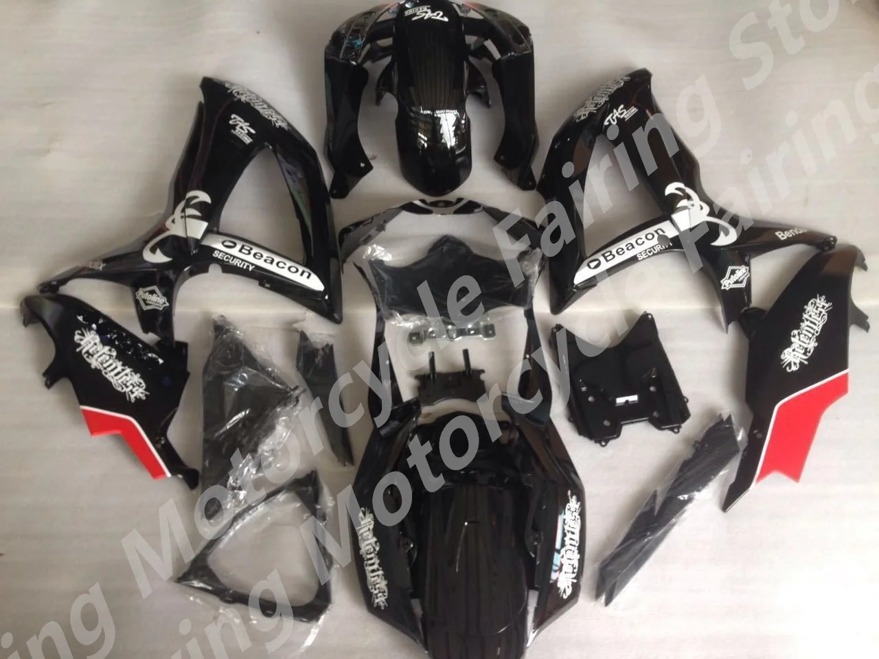 White black red Fairing kit for G S XR600 750 G S XR600 G S XR750 G S X-R600 K8 08 09 2008 2009 Injection mold Fairings set