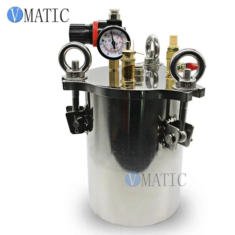 3L Pressure Vessel | SUS304 Adhesive Storage Tank ▶ 0-150psi Industrial Glue Dispensing System‌