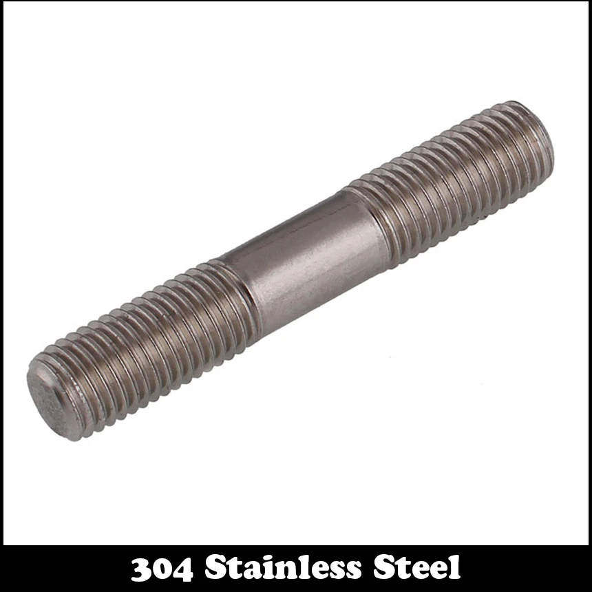 

M16 M16*150 M16x150 M16*160 M16x160 M16*170 M16x170 304 Stainless Steel ss DIN835 Screw Headless Double End Thread Rod Bolt Stud