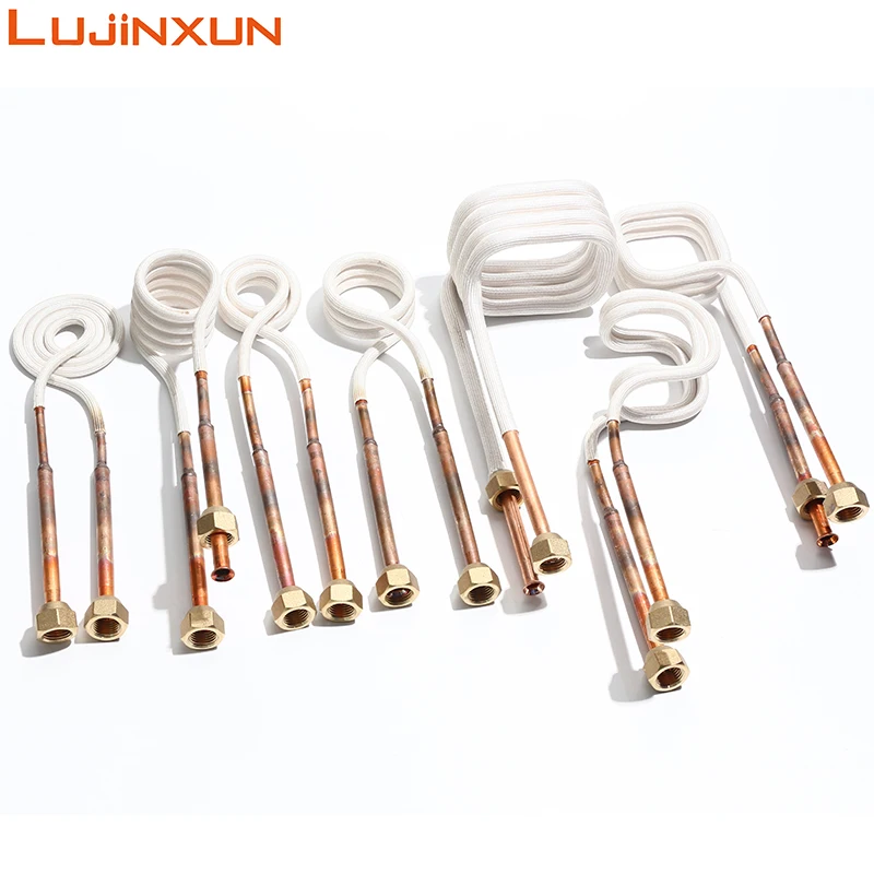 LUJINXUN High Frequency Induction Heating Coil Copper Screw Melting And Welding High-temperature Resistant Heating Element 1pc