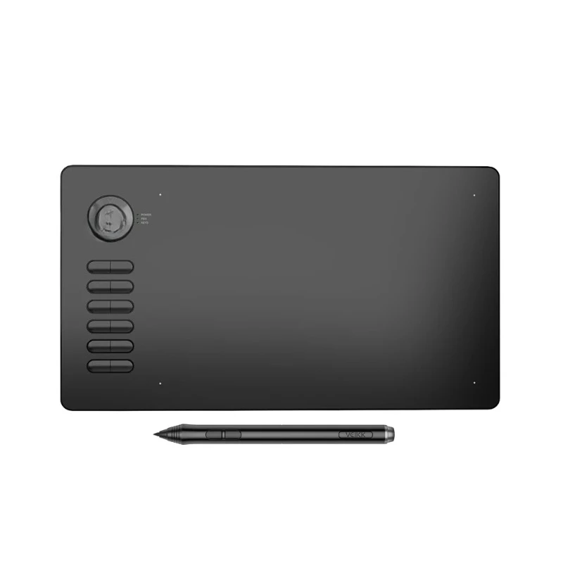 

Drawing Tablet A15 Graphic Tablet 10x6 inches Digital Drawing Tablet with 8192 Induction Levels 5080 LPI Red Button