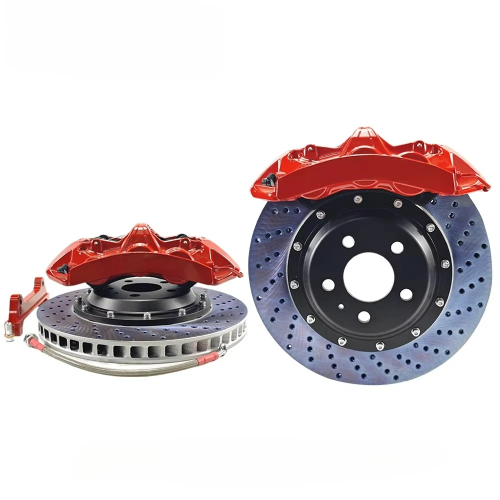 forBig Brake Kit for Jaguar F-Pace E-Pace I-Pace X761 6 Piston Custom Color Brake Caliper Set 5 Days Ship Fits 19-22" Wheel MOQ